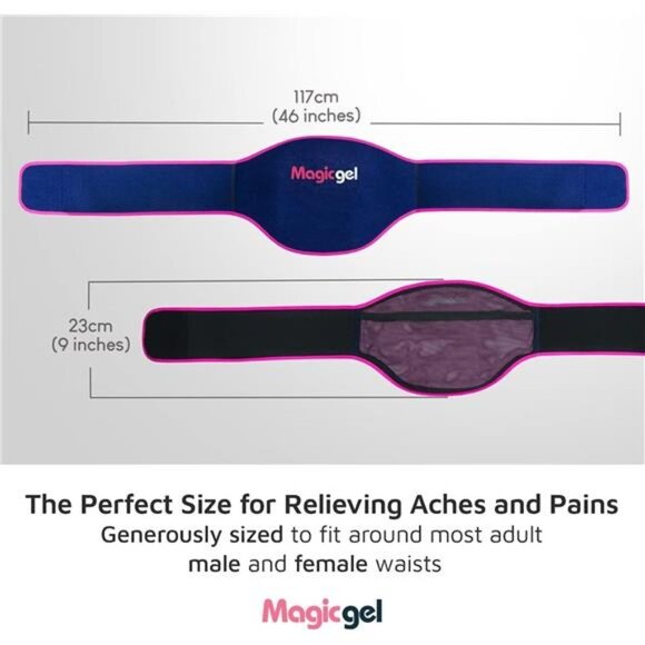 Ice Pack for Back Pain | 2 Pack Lower Back Gel Pack Wrap for Hot or Cold Therapy - Picture 2 of 6